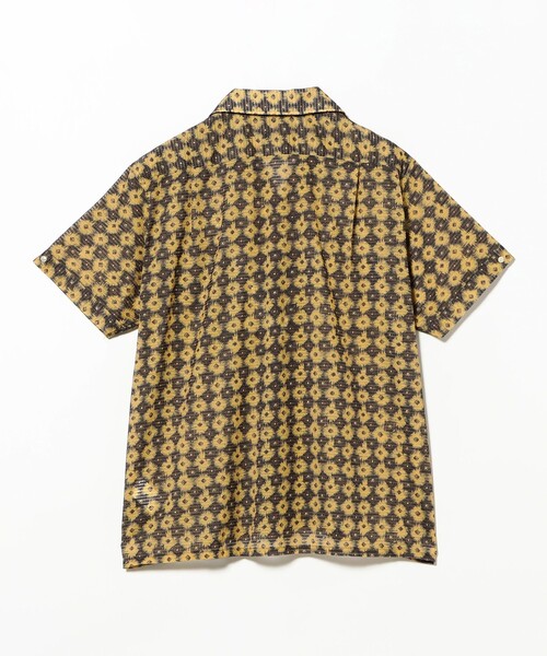 BEAMS PLUS（ビームスプラス）の「Italian Collar Mesh Print（シャツ/ブラウス・メンズ・イエロー/グリーン・SMALL/X-LARGE/LARGE/MEDIUM）」の7枚目の写真