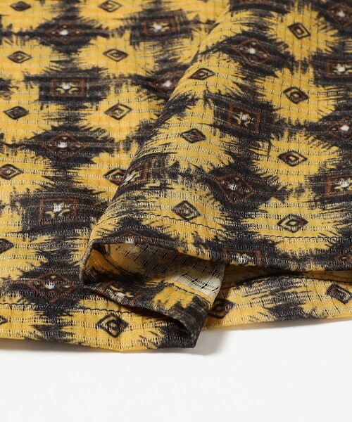 BEAMS PLUS（ビームスプラス）の「Italian Collar Mesh Print（シャツ/ブラウス・メンズ・イエロー/グリーン・SMALL/X-LARGE/LARGE/MEDIUM）」の8枚目の写真