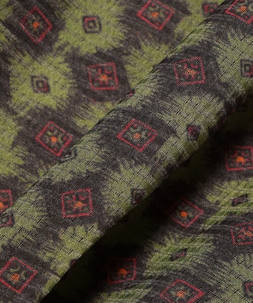 BEAMS PLUS（ビームスプラス）の「Italian Collar Mesh Print（シャツ/ブラウス・メンズ・イエロー/グリーン・SMALL/X-LARGE/LARGE/MEDIUM）」の14枚目の写真