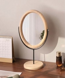 ammy.（エイミードット）の「【 ammy. / エイミードット 】 ウッド フレーム ミラー / 卓上 スタンドミラー（ミラー）」