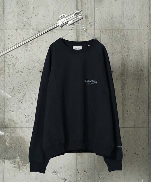 FOG ESSENTIALS(エフオージーエッセンシャルズ)の「"08"≪FOG ESSENTIALS≫裏起毛 スウェット ワンポイント ロゴ プルオーバー トレーナー(スウェット・メンズ・ブラック・M/L/XL)」の5枚目の写真