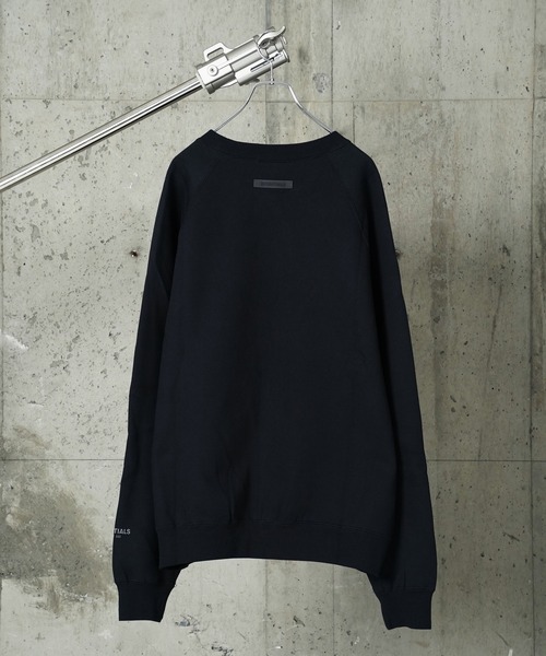 FOG ESSENTIALS(エフオージーエッセンシャルズ)の「"08"≪FOG ESSENTIALS≫裏起毛 スウェット ワンポイント ロゴ プルオーバー トレーナー(スウェット・メンズ・ブラック・M/L/XL)」の6枚目の写真