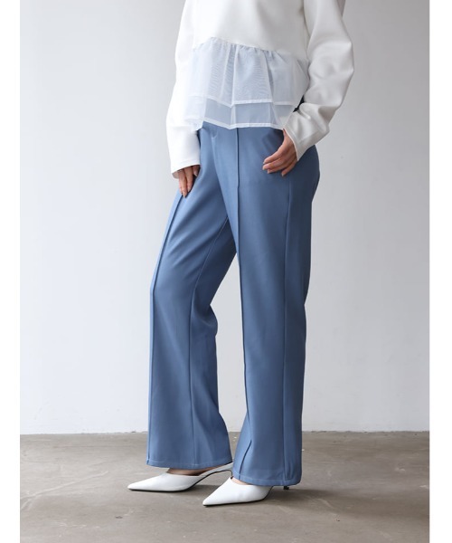 fifth（フィフス）の「ハイウエストフレアパンツ（その他パンツ・レディース・ブルー系その他5/ブラック・XS/M）」の2枚目の写真