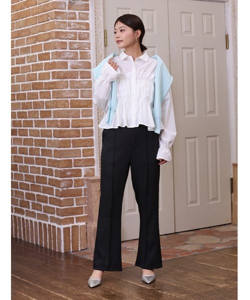 fifth（フィフス）の「ハイウエストフレアパンツ（その他パンツ・レディース・ブルー系その他5/ブラック・XS/M）」の5枚目の写真