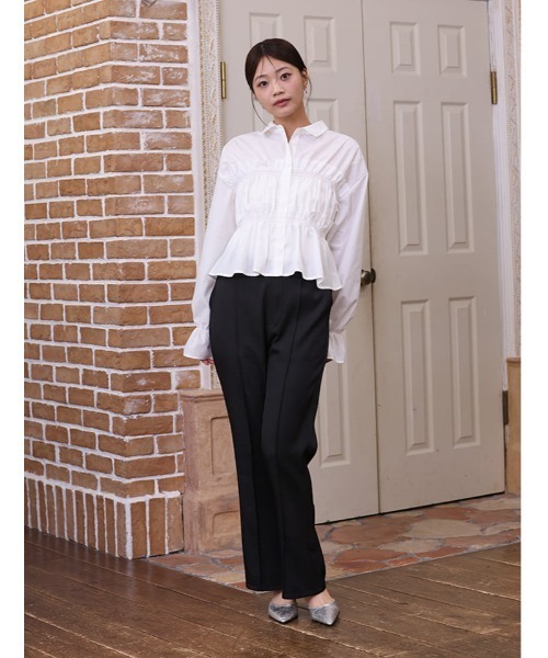 fifth（フィフス）の「ハイウエストフレアパンツ（その他パンツ・レディース・ブルー系その他5/ブラック・XS/M）」の6枚目の写真