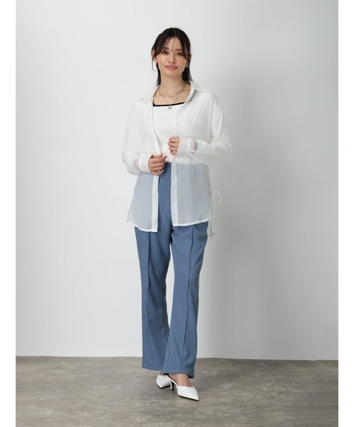 fifth（フィフス）の「ハイウエストフレアパンツ（その他パンツ・レディース・ブルー系その他5/ブラック・XS/M）」の12枚目の写真