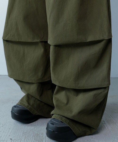 Ada.(エイダ)の「◇COIRIS◇ブランド直輸入正規品/ドレンバッグダーティロゴパラシュートコットンパンツ 男女共用 DREN BACK DIRTY LOGO PARACHUTE COTTON PANTS(その他パンツ・レディース・カーキ/ブラック・L/M)」の20枚目の写真