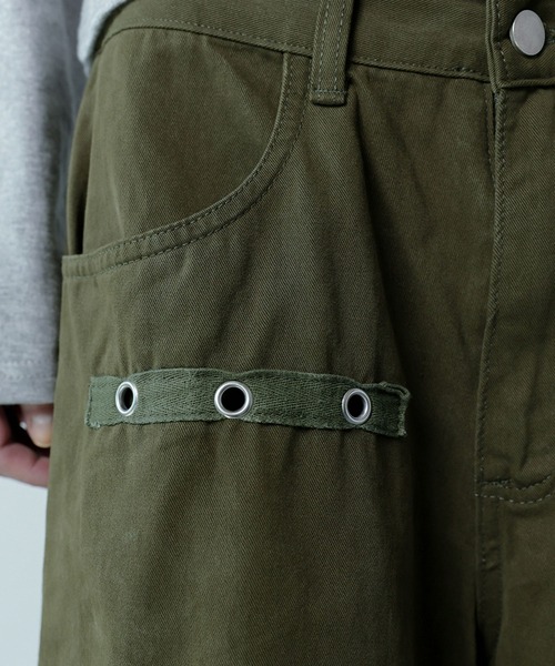 Ada.(エイダ)の「◇COIRIS◇ブランド直輸入正規品/ドレンバッグダーティロゴパラシュートコットンパンツ 男女共用 DREN BACK DIRTY LOGO PARACHUTE COTTON PANTS(その他パンツ・レディース・カーキ/ブラック・L/M)」の21枚目の写真