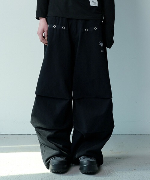 Ada.(エイダ)の「◇COIRIS◇ブランド直輸入正規品/ドレンバッグダーティロゴパラシュートコットンパンツ 男女共用 DREN BACK DIRTY LOGO PARACHUTE COTTON PANTS(その他パンツ・レディース・カーキ/ブラック・L/M)」の17枚目の写真
