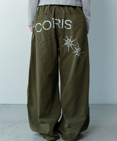 Ada.(エイダ)の「◇COIRIS◇ブランド直輸入正規品/ドレンバッグダーティロゴパラシュートコットンパンツ 男女共用 DREN BACK DIRTY LOGO PARACHUTE COTTON PANTS(その他パンツ・レディース・カーキ/ブラック・L/M)」の16枚目の写真
