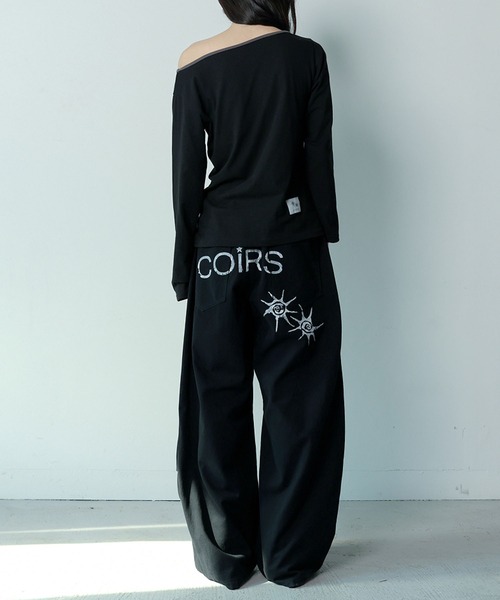 Ada.(エイダ)の「◇COIRIS◇ブランド直輸入正規品/ドレンバッグダーティロゴパラシュートコットンパンツ 男女共用 DREN BACK DIRTY LOGO PARACHUTE COTTON PANTS(その他パンツ・レディース・カーキ/ブラック・L/M)」の12枚目の写真