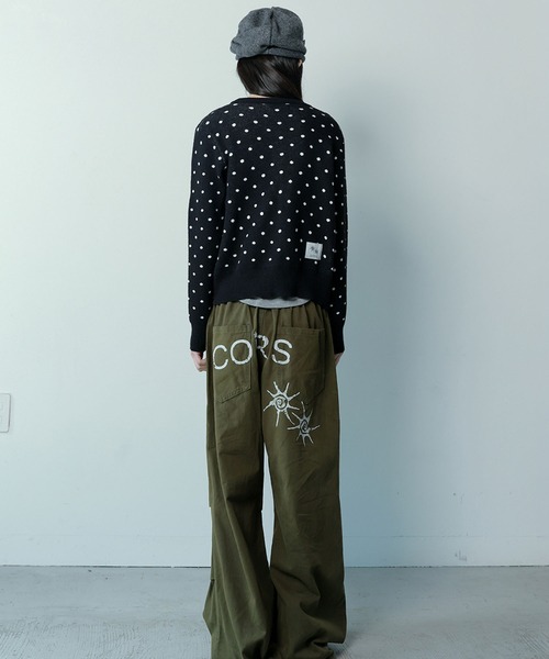 Ada.(エイダ)の「◇COIRIS◇ブランド直輸入正規品/ドレンバッグダーティロゴパラシュートコットンパンツ 男女共用 DREN BACK DIRTY LOGO PARACHUTE COTTON PANTS(その他パンツ・レディース・カーキ/ブラック・L/M)」の13枚目の写真
