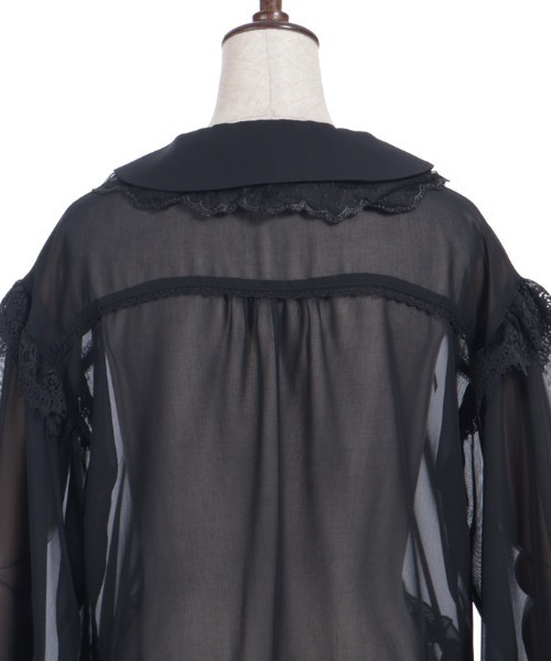 axes femme(アクシーズファム)の「ブルゾン風フリルシアブラウス(シャツ/ブラウス・レディース・ブラック/ピンク/ホワイト・FREE)」の19枚目の写真