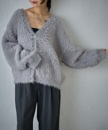 フェザーニットオーバーカーデ