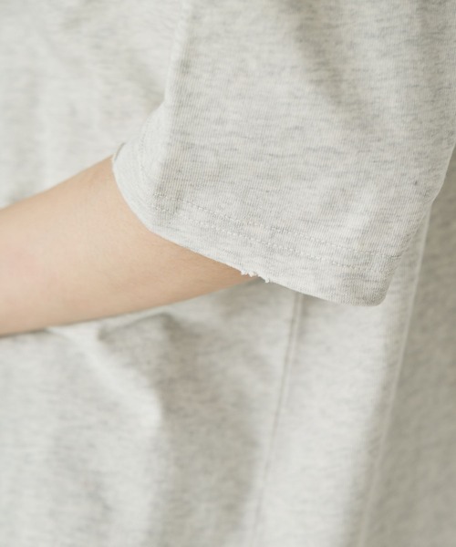 Curensology（カレンソロジー）の「Curensology(カレンソロジー)/【UNIVERSAL OVERALL】別注ポケットＴシャツ（Tシャツ/カットソー・レディース・グレー/ネイビー・FREE）」の15枚目の写真