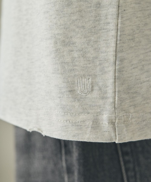 Curensology（カレンソロジー）の「Curensology(カレンソロジー)/【UNIVERSAL OVERALL】別注ポケットＴシャツ（Tシャツ/カットソー・レディース・グレー/ネイビー・FREE）」の16枚目の写真