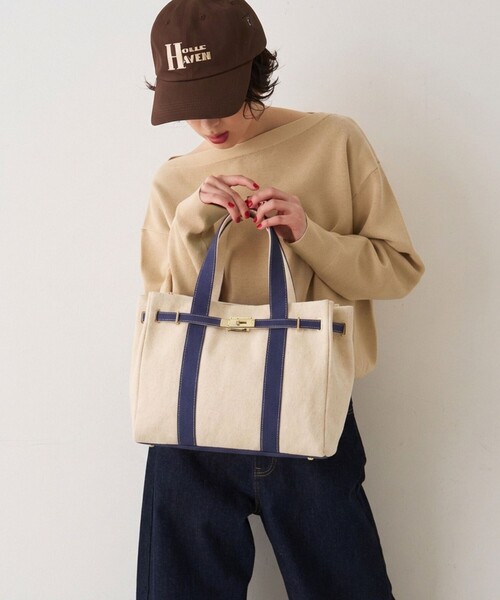 Rouge vif（ルージュヴィフ）の「【CHIMERE/シメール】キャンバスミニトート（小）（トートバッグ・レディース・レッド/グリーン/ネイビー・フリー）」の9枚目の写真