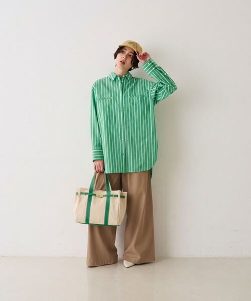 Rouge vif（ルージュヴィフ）の「【CHIMERE/シメール】キャンバスミニトート（小）（トートバッグ・レディース・レッド/グリーン/ネイビー・フリー）」の10枚目の写真