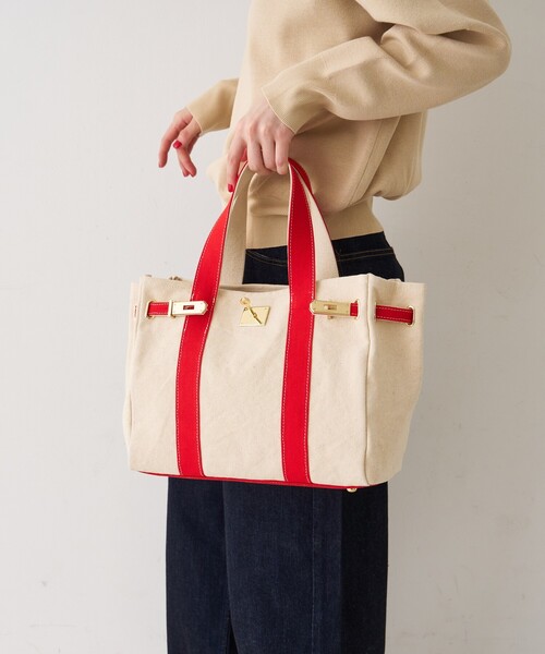 Rouge vif（ルージュヴィフ）の「【CHIMERE/シメール】キャンバスミニトート（小）（トートバッグ・レディース・レッド/グリーン/ネイビー・フリー）」の15枚目の写真