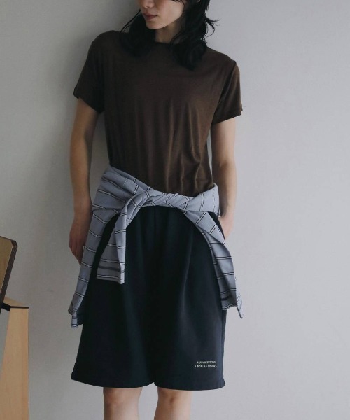 anuke(アンヌーク)の「anuke Wool Compact T-shirts ウールコンパクトTシャツ/62620612(Tシャツ/カットソー・レディース・ベージュ/チャコールグレー/ブラウン・ONE SIZE)」の5枚目の写真