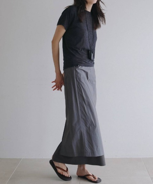anuke(アンヌーク)の「anuke Wool Compact T-shirts ウールコンパクトTシャツ/62620612(Tシャツ/カットソー・レディース・ベージュ/チャコールグレー/ブラウン・ONE SIZE)」の10枚目の写真