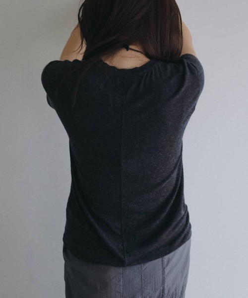 anuke(アンヌーク)の「anuke Wool Compact T-shirts ウールコンパクトTシャツ/62620612(Tシャツ/カットソー・レディース・ベージュ/チャコールグレー/ブラウン・ONE SIZE)」の11枚目の写真