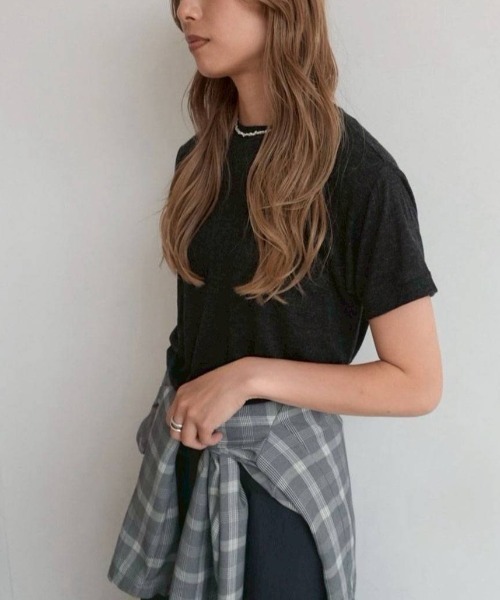 anuke(アンヌーク)の「anuke Wool Compact T-shirts ウールコンパクトTシャツ/62620612(Tシャツ/カットソー・レディース・ベージュ/チャコールグレー/ブラウン・ONE SIZE)」の20枚目の写真