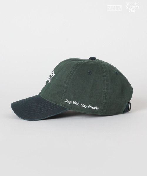 LOWRYS FARM(ローリーズファーム)の「Monday Sleeping Club ロゴシシュウCAP 661515(キャップ・レディース・ネイビー/グリーン/ホワイト・FREE)」の10枚目の写真