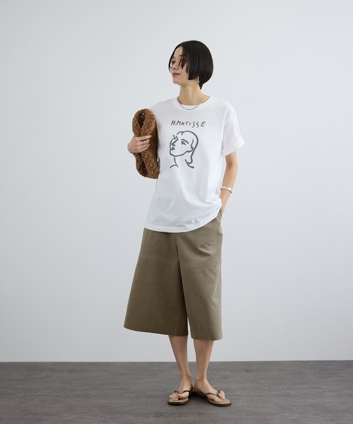 SALON adam et rope'（サロン アダム エ ロペ）の「ウルトラスエードハーフパンツ / Ultrasuede(R)（その他パンツ・レディース・ベージュ系その他・M/S）」の17枚目の写真