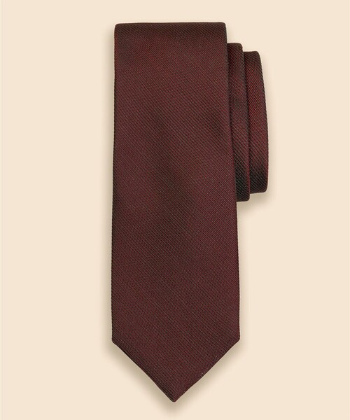 BROOKS BROTHERS（ブルックスブラザーズ）の「シルク　バスケットウィーブ　ソラーロ　ソリッドタイ（ネクタイ・メンズ・グリーン/バーガンディー/ネイビー・ONE SIZE）」の3枚目の写真