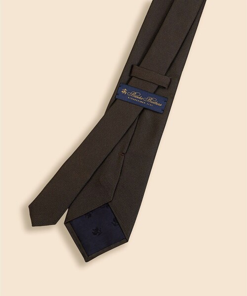 BROOKS BROTHERS（ブルックスブラザーズ）の「シルク　バスケットウィーブ　ソラーロ　ソリッドタイ（ネクタイ・メンズ・グリーン/バーガンディー/ネイビー・ONE SIZE）」の4枚目の写真