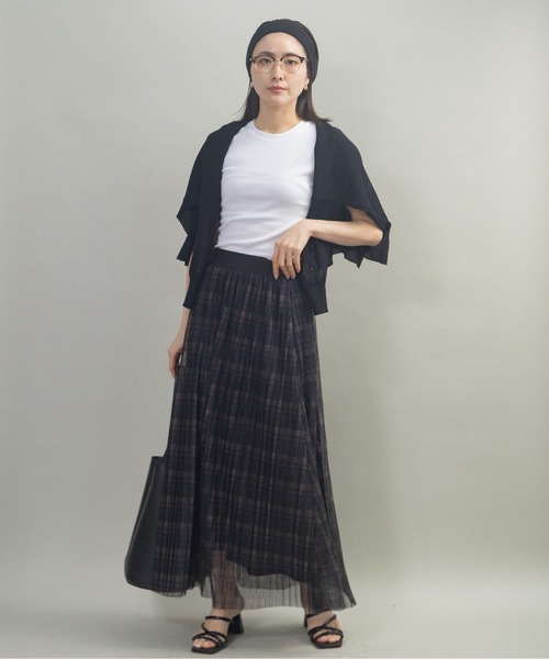 lodie(ロディ)の「チェックプリーツスカート(スカート・レディース・ブラック/ブルー・FREE)」の17枚目の写真