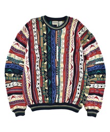【USED】90’s～ COTTON TRADERS コットンニット 3Dセーター