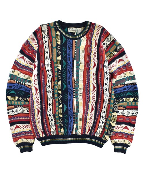 LABORATORY R(ラボラトリーアール)の「【USED】90’s~ COTTON TRADERS コットンニット 3Dセーター(ニット/セーター・メンズ・マルチ・X-LARGE)」の1枚目の写真