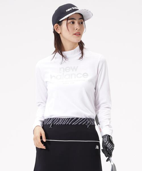 New Balance Golf(ニューバランスゴルフ)の「【new balance golf】【直営店舗限定】長袖 モックネック プルオーバー (WOMENS)(Tシャツ/カットソー・レディース・ホワイト/ブラック・SMALL/LARGE/MEDIUM/X-LARGE)」の1枚目の写真