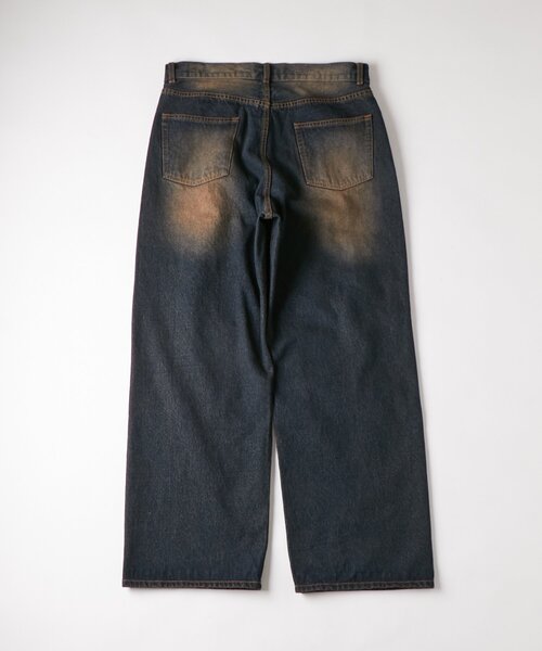 WHO'S WHO gallery（フーズフーギャラリー）の「チェックダメージスタッズデニム（デニムパンツ・メンズ・ブラック/ネイビー/サックスブルー・FREE）」の12枚目の写真