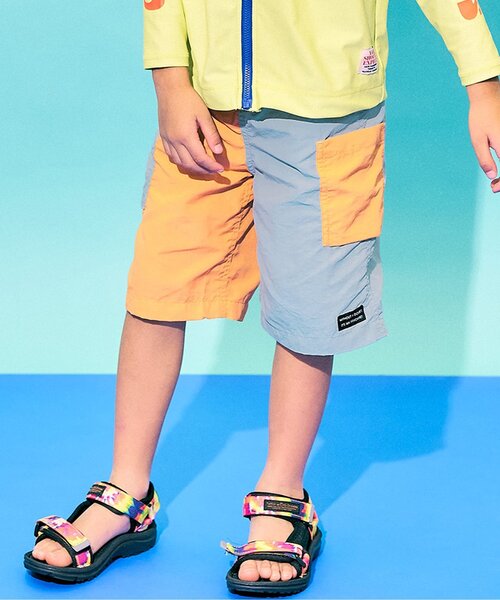 Ampersand（アンパサンド）の「【撥水加工】水陸両用6分パンツ（その他パンツ・キッズ・レインボー/レッド/ベージュ/ブラック・120/110/100/90/80/140/130）」の4枚目の写真