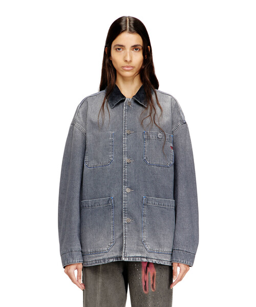 DIESEL(ディーゼル)の「メンズ デニムジャケット D-STACK-U-L(デニムジャケット・メンズ・グレー系その他・MEDIUM)」の6枚目の写真