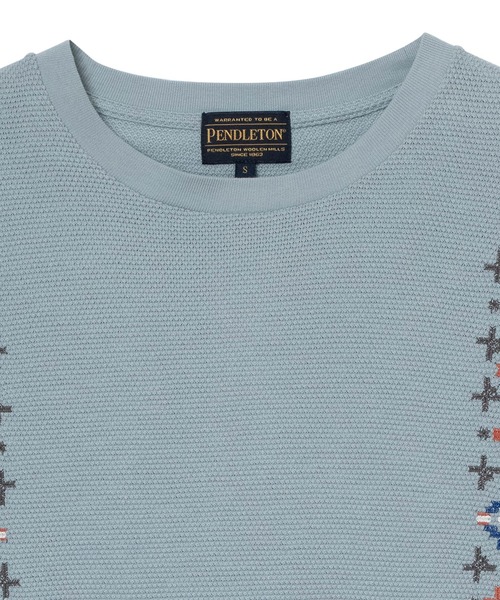 PENDLETON(ペンドルトン)の「PENDLETON/ペンドルトン ショートスリーブ ピケ エンブロイダリー Tシャツ(Tシャツ/カットソー・メンズ・チャコールグレー/ベージュ/ライトブルー・LARGE/MEDIUM)」の17枚目の写真