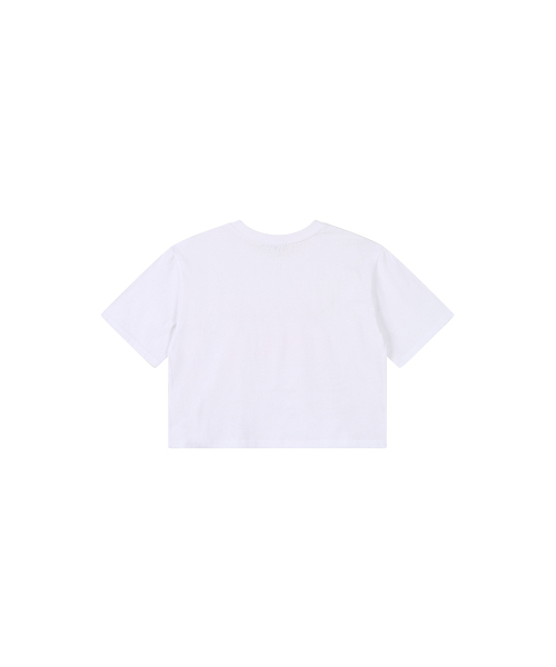 LAP(ラップ)の「フロッピー ルーズフィット クロップ 半袖Tシャツ AS2CT463(Tシャツ/カットソー・レディース・ホワイト/ブルー・FREE)」の3枚目の写真
