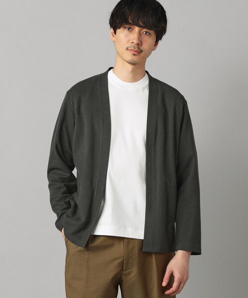COMME CA MEN(コムサメン)の「和紙カノコ ハッピカーディガン(カーディガン/ボレロ・メンズ・ネイビー/ブラック/ライトグレー/チャコールグレー・L/M/S)」の3枚目の写真