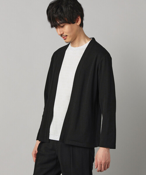 COMME CA MEN(コムサメン)の「和紙カノコ ハッピカーディガン(カーディガン/ボレロ・メンズ・ネイビー/ブラック/ライトグレー/チャコールグレー・L/M/S)」の10枚目の写真