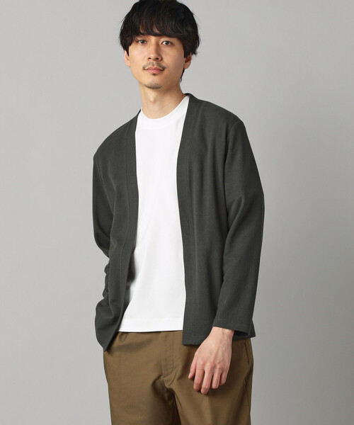 COMME CA MEN(コムサメン)の「和紙カノコ ハッピカーディガン(カーディガン/ボレロ・メンズ・ネイビー/ブラック/ライトグレー/チャコールグレー・L/M/S)」の14枚目の写真