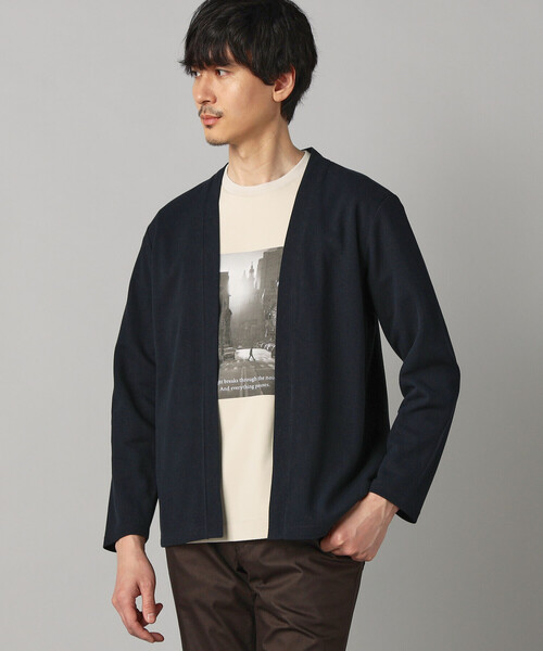 COMME CA MEN(コムサメン)の「和紙カノコ ハッピカーディガン(カーディガン/ボレロ・メンズ・ネイビー/ブラック/ライトグレー/チャコールグレー・L/M/S)」の16枚目の写真