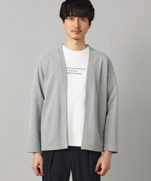 COMME CA MEN（コムサメン）の「和紙カノコ  ハッピカーディガン（カーディガン/ボレロ・メンズ・ネイビー/ブラック/ライトグレー/チャコールグレー/ベージュ/ダークブラウン・L/M/S）」の22枚目の写真