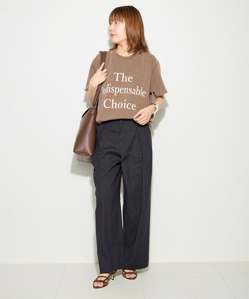 journal standard L'essage(ジャーナルスタンダードレサージュ)の「バイオリネン ワイドタックパンツ(スラックス・レディース・ネイビー/カーキ・38/36)」の11枚目の写真