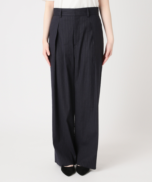 journal standard L'essage(ジャーナルスタンダードレサージュ)の「バイオリネン ワイドタックパンツ(スラックス・レディース・ネイビー/カーキ・38/36)」の9枚目の写真