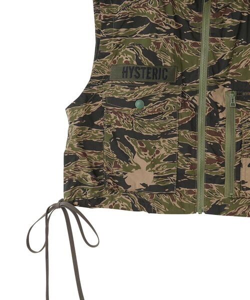 HYSTERIC GLAMOUR（ヒステリックグラマー）の「BANANA WOMAN フードベスト（シャツ/ブラウス・レディース・ブラック/カーキ/カーキ系・FREE）」の7枚目の写真