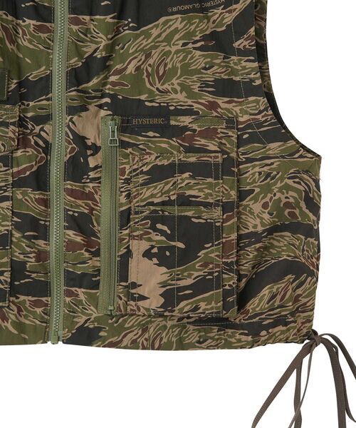 HYSTERIC GLAMOUR（ヒステリックグラマー）の「BANANA WOMAN フードベスト（シャツ/ブラウス・レディース・ブラック/カーキ/カーキ系・FREE）」の8枚目の写真