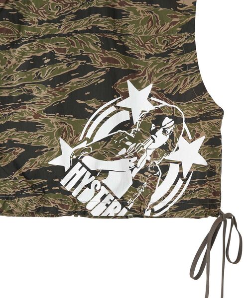 HYSTERIC GLAMOUR（ヒステリックグラマー）の「BANANA WOMAN フードベスト（シャツ/ブラウス・レディース・ブラック/カーキ/カーキ系・FREE）」の9枚目の写真